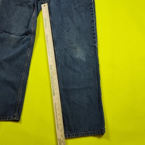 Carhartt Men's Jeans Size 33x32 Loose Fit Denim Blue Jean Workwear - Picture 8 of 12